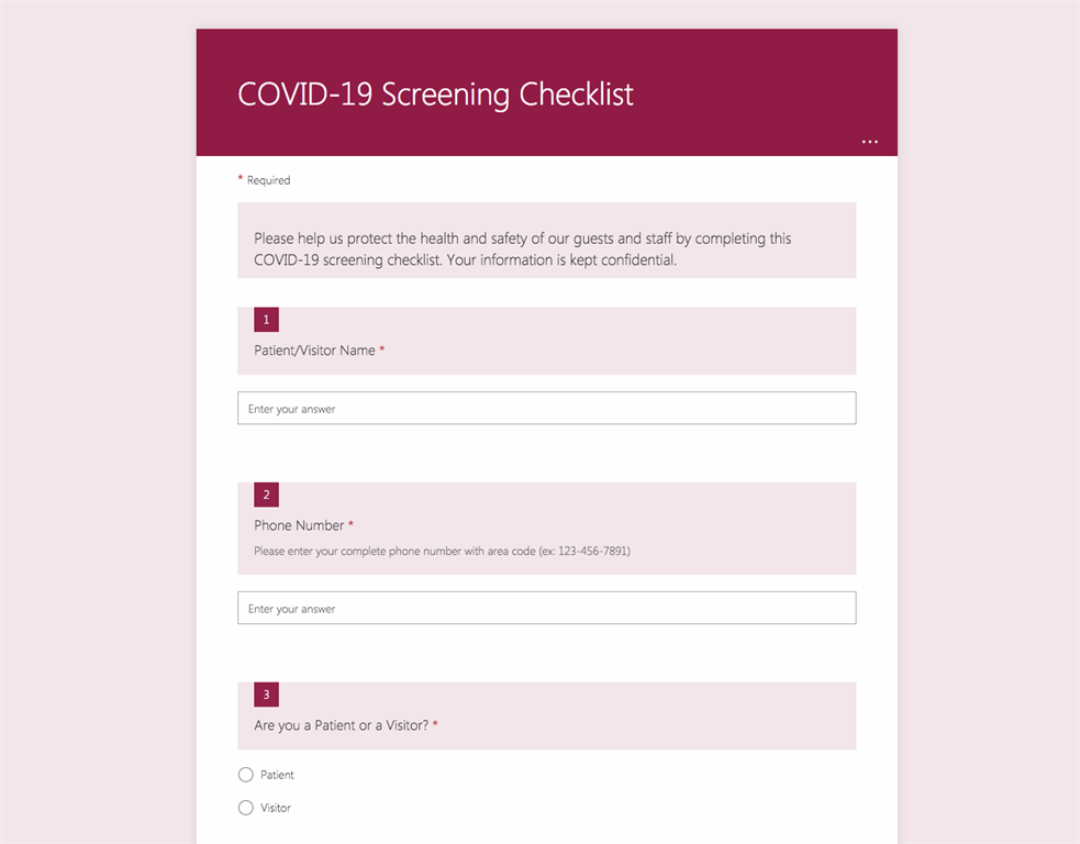 COVID screening