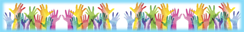 stylized hands reaching up