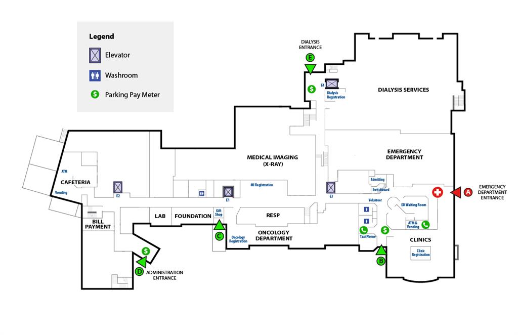 RVH interior map first floor