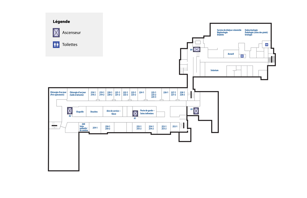 RVH interior map second floor