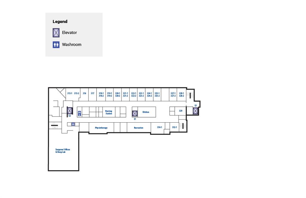 RVH interior map third floor RVH interior map third floor